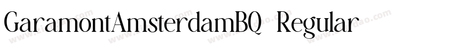 GaramontAmsterdamBQ-Regular字体转换 GaramontAmsterdamBQ-Regular字体转换
