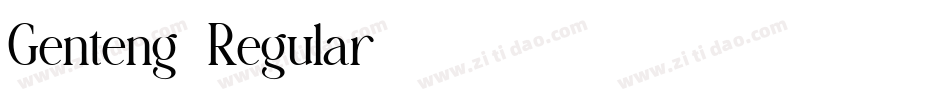 Genteng-Regular字体转换