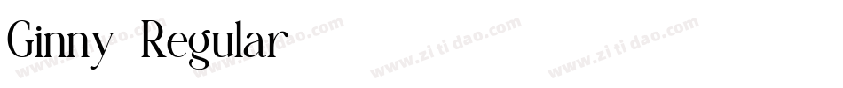 Ginny-Regular字体转换