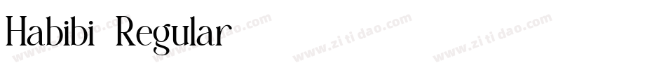 Habibi-Regular字体转换