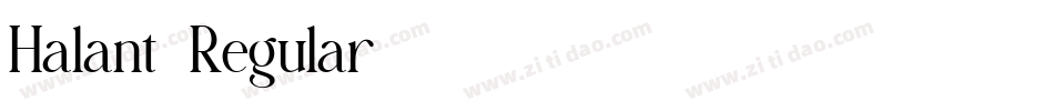 Halant-Regular字体转换
