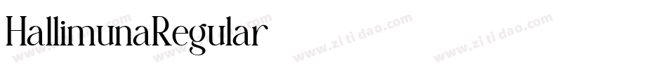 HallimunaRegular字体转换
