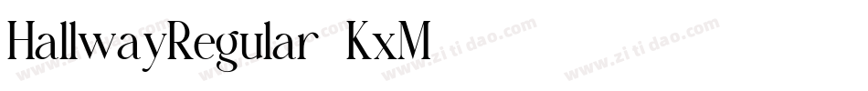 HallwayRegular-KxM7字体转换