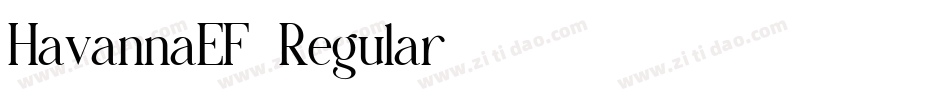 HavannaEF-Regular字体转换