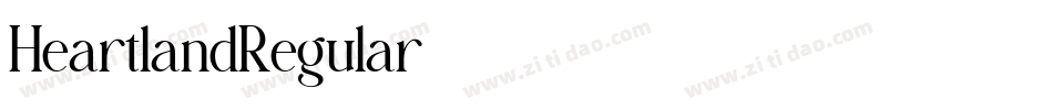 HeartlandRegular字体转换
