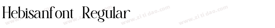Hebisanfont-Regular字体转换