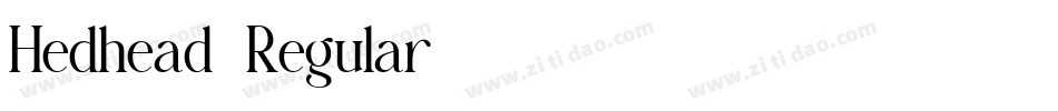 Hedhead-Regular字体转换