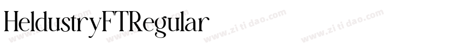 HeldustryFTRegular字体转换