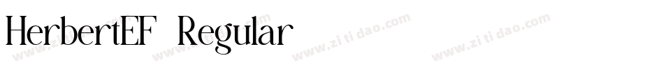 HerbertEF-Regular字体转换