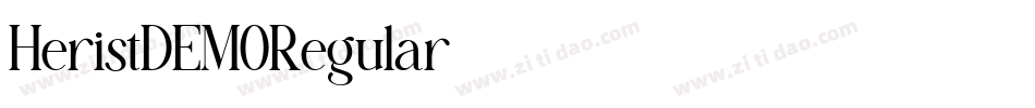 HeristDEMORegular字体转换