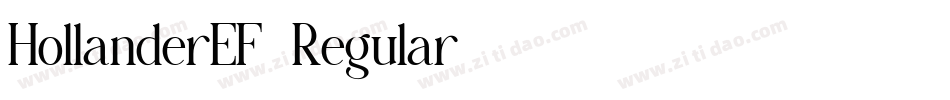 HollanderEF-Regular字体转换
