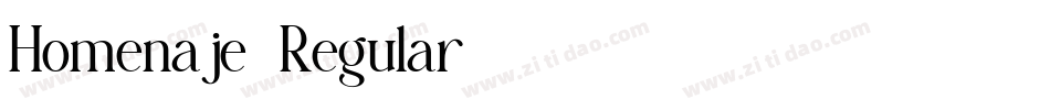 Homenaje-Regular字体转换