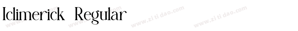 Iclimerick-Regular字体转换
