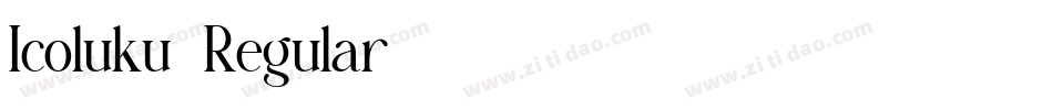 Icoluku-Regular字体转换