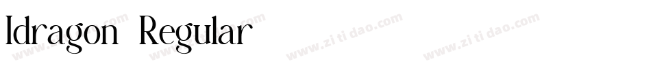 Idragon-Regular字体转换