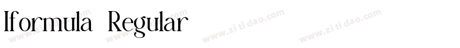 Iformula-Regular字体转换
