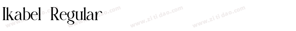 Ikabel-Regular字体转换