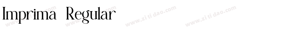 Imprima-Regular字体转换