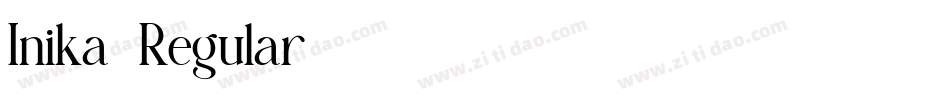 Inika-Regular字体转换