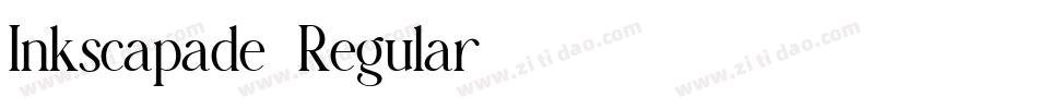 Inkscapade-Regular字体转换
