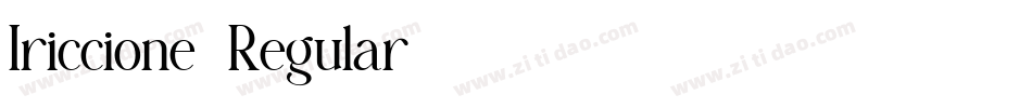 Iriccione-Regular字体转换