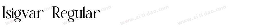 Isigvar-Regular字体转换