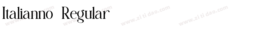 Italianno-Regular字体转换