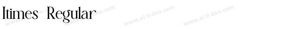 Itimes-Regular字体转换