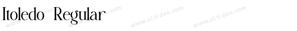 Itoledo-Regular字体转换