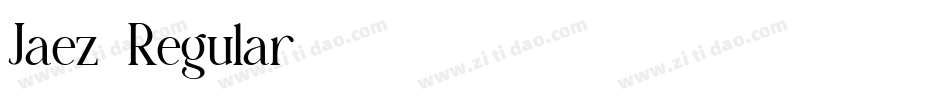 Jaez-Regular字体转换