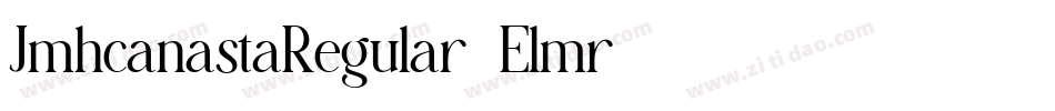 JmhcanastaRegular-Elmr字体转换
