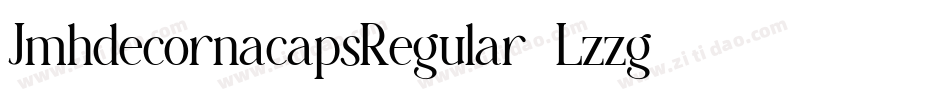 JmhdecornacapsRegular-Lzzg字体转换