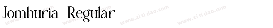 Jomhuria-Regular字体转换