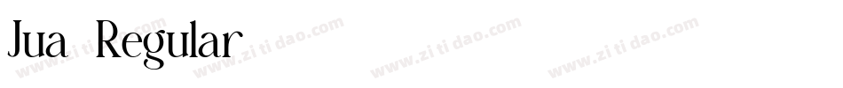Jua-Regular字体转换