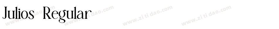 Julios-Regular字体转换