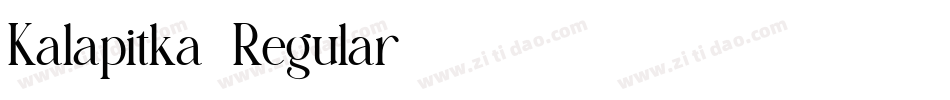 Kalapitka-Regular字体转换