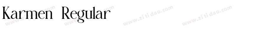 Karmen-Regular字体转换