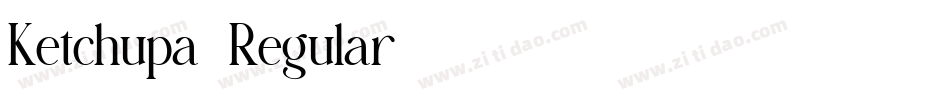 Ketchupa-Regular字体转换