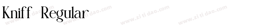 Kniff-Regular字体转换