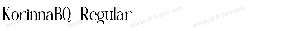 KorinnaBQ-Regular字体转换