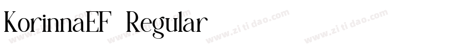 KorinnaEF-Regular字体转换