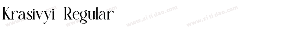 Krasivyi-Regular字体转换