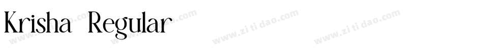 Krisha-Regular字体转换