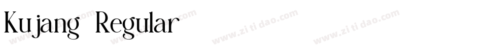Kujang-Regular字体转换