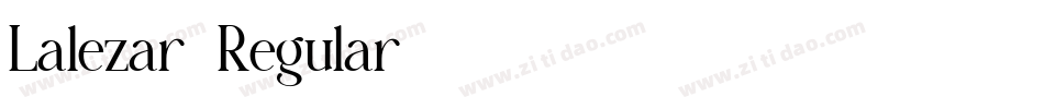 Lalezar-Regular字体转换