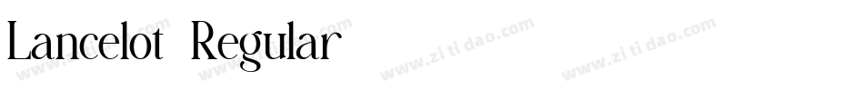Lancelot-Regular字体转换