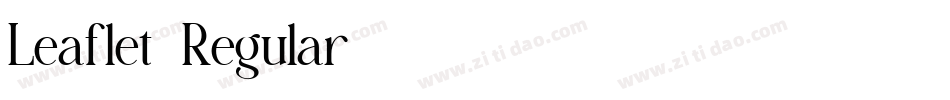 Leaflet-Regular字体转换 Leaflet-Regular字体转换