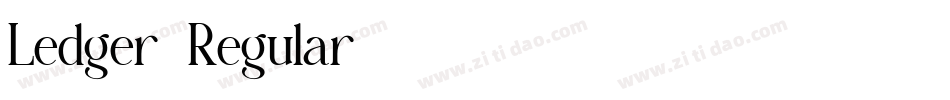 Ledger-Regular字体转换
