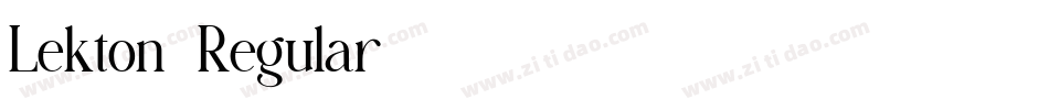 Lekton-Regular字体转换
