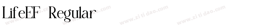 LifeEF-Regular字体转换